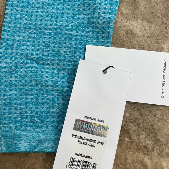 NWT Gymshark Vital seamless leggings - teal marl - size small - Picture 2 of 4